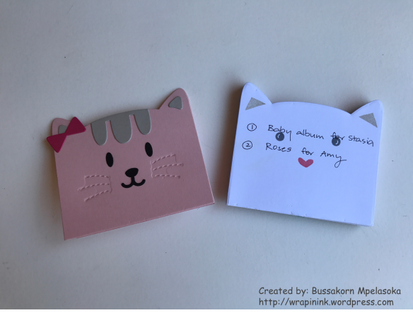 Kitten card &amp; notepad c