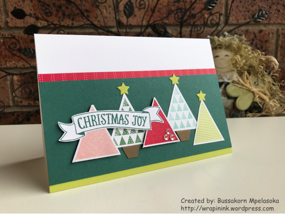 Christmas Quilt - CAS card b